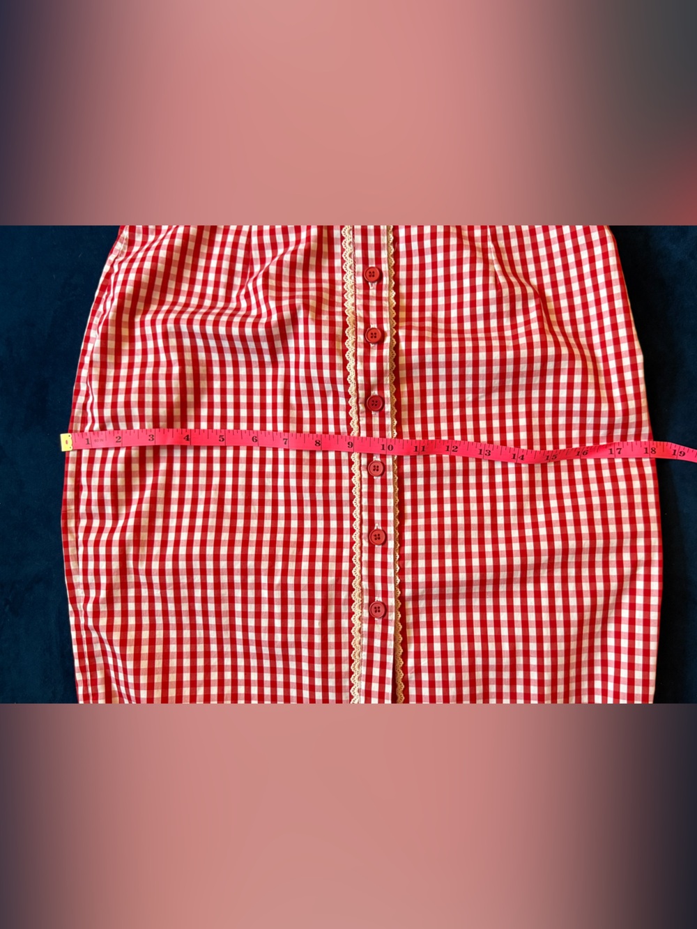 Showpo Red Gingham dress - Picture 7 of 7
